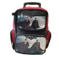 mochila escolar de rodinha do superman e batman -  - Não informada