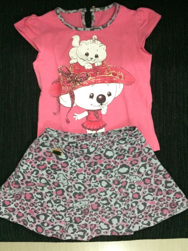 conjunto saia e blusa lilica ripilica